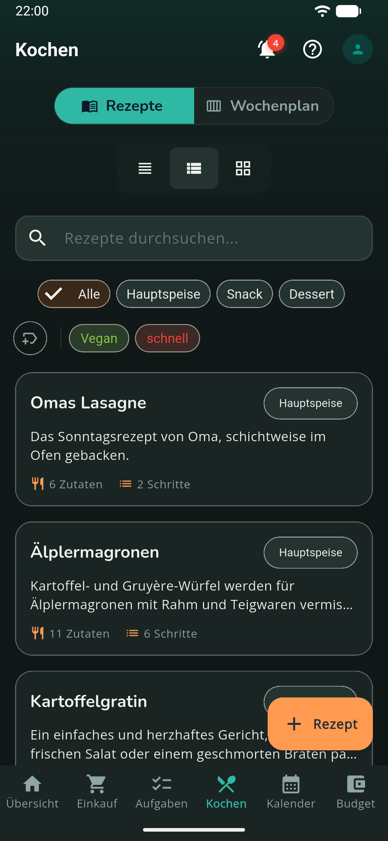 Hemvy im Dark Mode